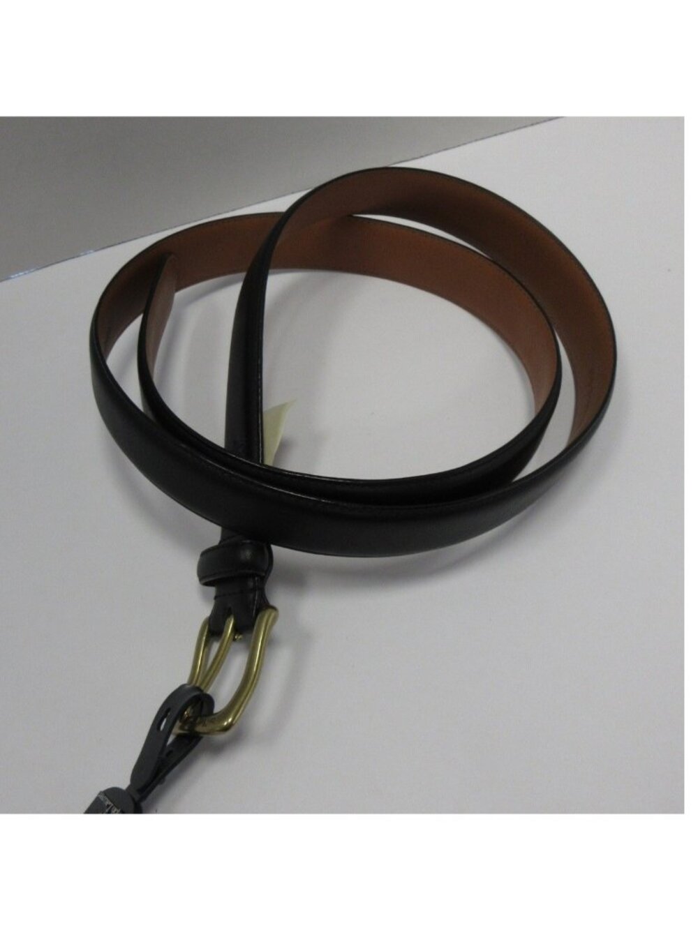 VGT Polo Ralph Lauren Belt 40 Genuine Leather Brass Buckle Dress Y2K